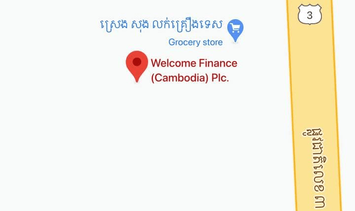 Map of Welcome Finance Cambodia Kong Pisey Branch